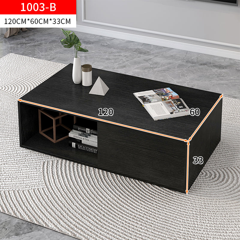 Lusso Designer Wooden Coffee Table (Black)