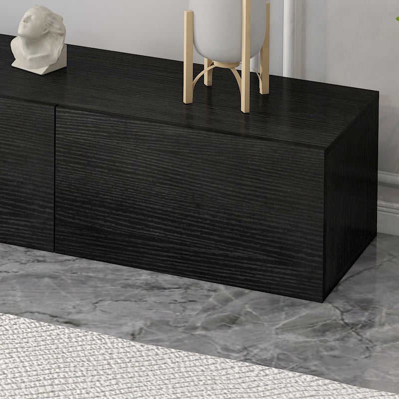 2.4m Lusso Designer Wooden TV Cabinet Entertainment Unit 240cm (Black)