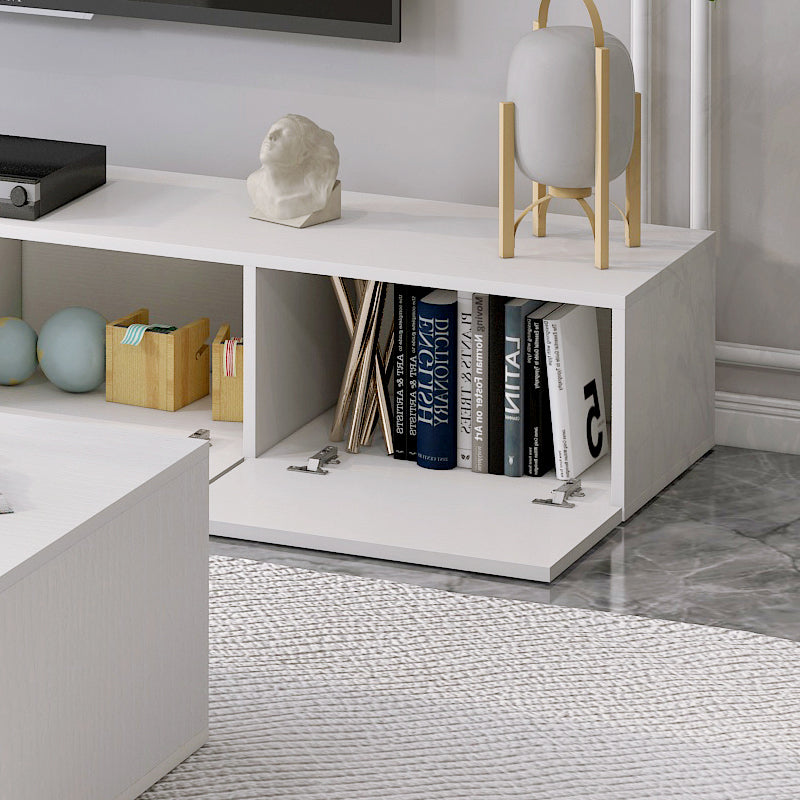 2.4m Lusso Designer Wooden TV Cabinet Entertainment Unit 240cm (White)