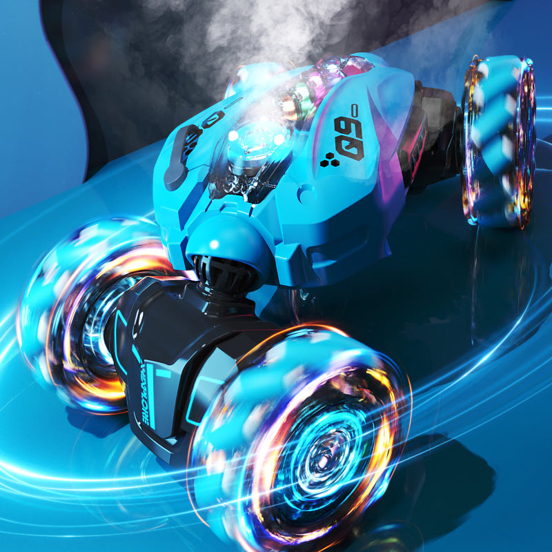 RC Hand Gesture Remote Control 4WD Mist Twister Stunt Car (Blue)