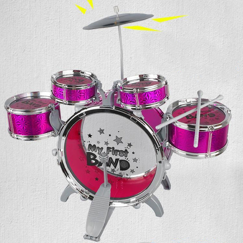 6PCS Kids Jazz Drum Musical Educational Instrument Toy Set (Purple)