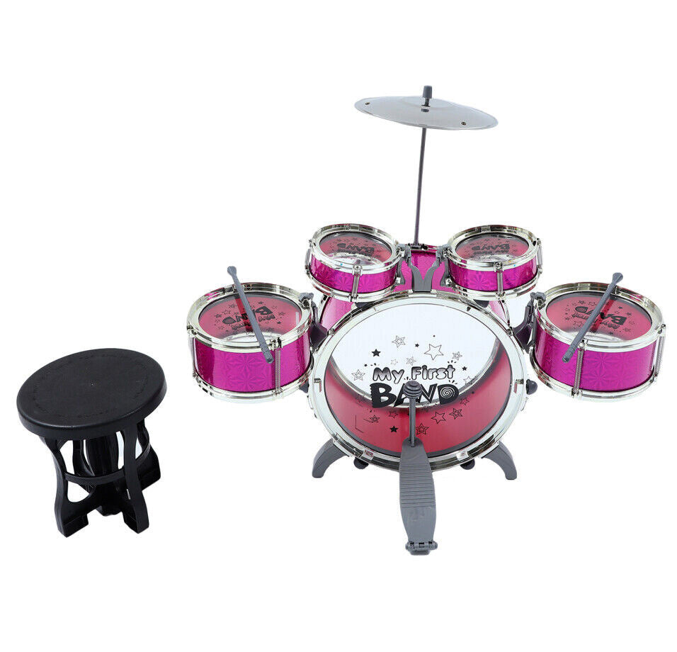 6PCS Kids Jazz Drum Musical Educational Instrument Toy Set (Purple)