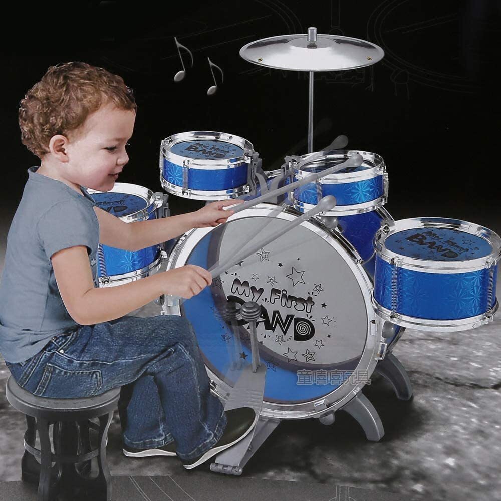 6PCS Kids Jazz Drum Musical Educational Instrument Toy Set (Purple)