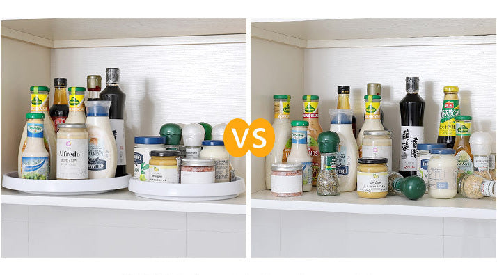 Rotating Spice Rack Lazy Suzan Kitchen Countertop Shelf Storage Organiser