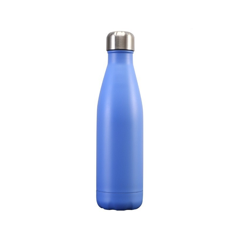Stainless Steel Vacuum Insulated Sports Water Bottle Thermal Flask (Blue)