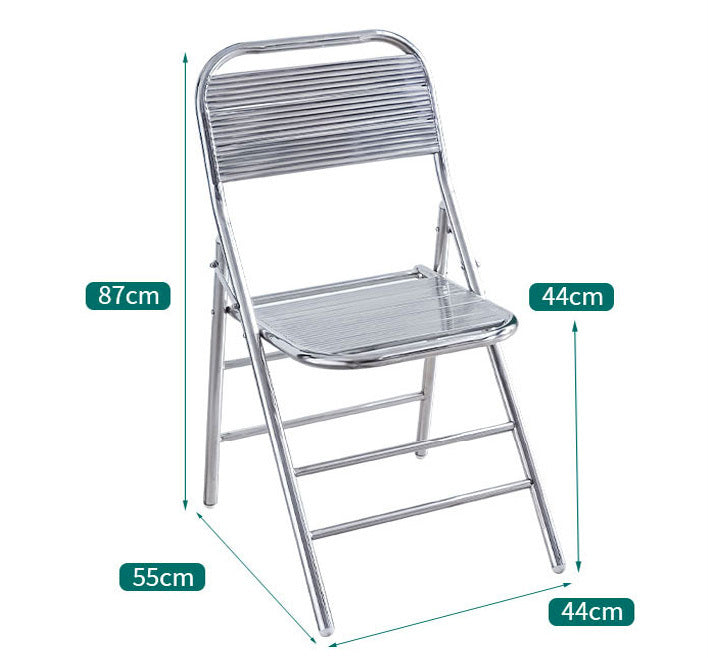 Set of 2 Superb Full 304 Stainless Steel Folding Chairs
