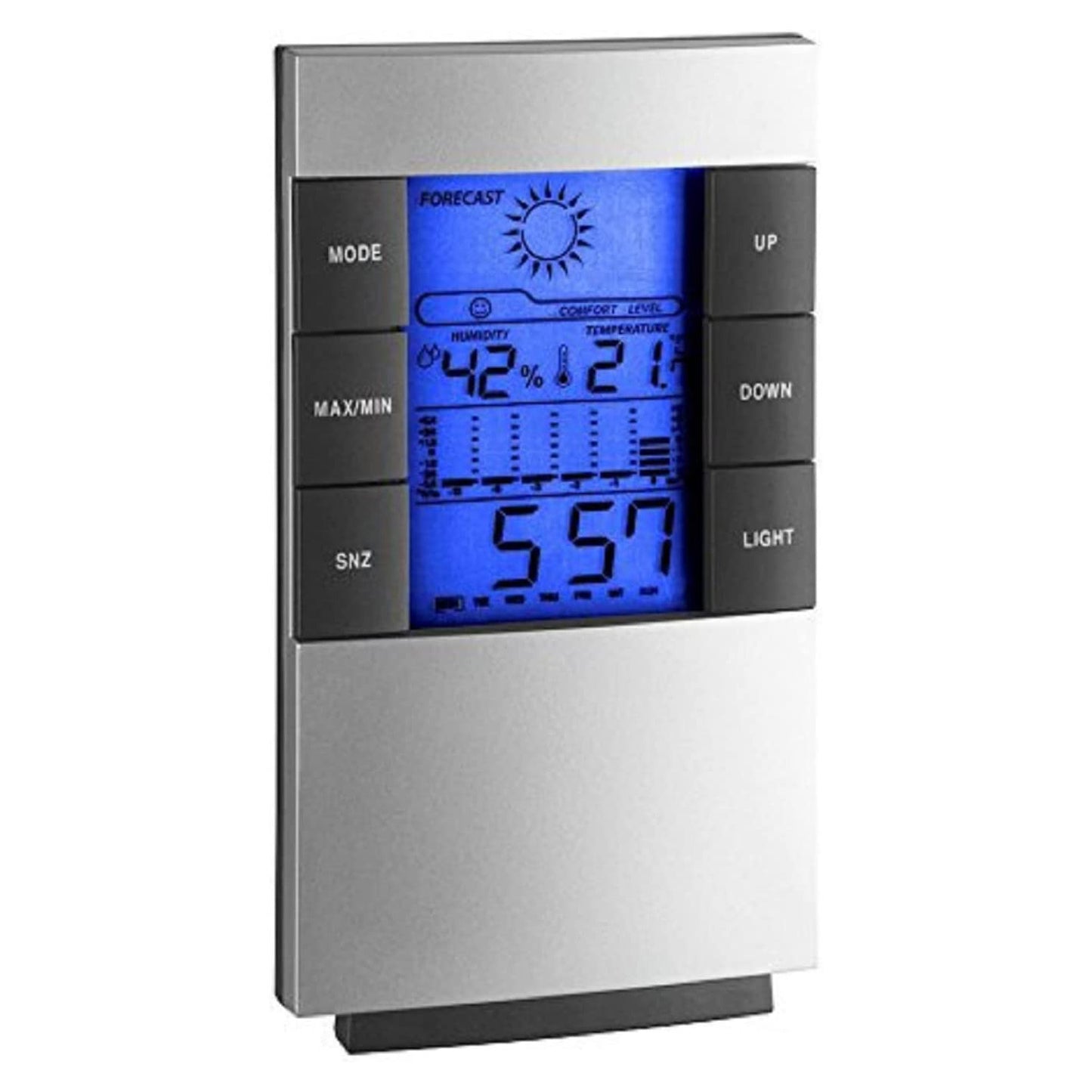 2 x Multifunction Desk Weather Station Alarm Clocks