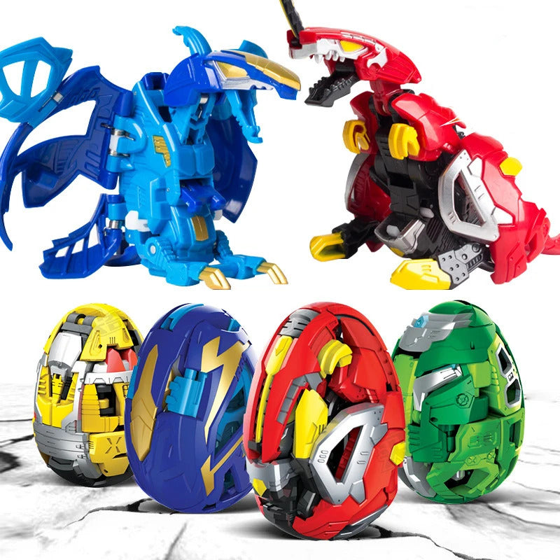 12-piece Dinosaur Transformer Collection Robot Transforming Toy Set