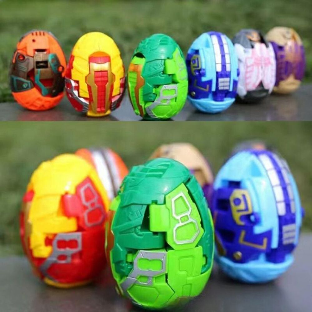 12-piece Dinosaur Transformer Collection Robot Transforming Toy Set