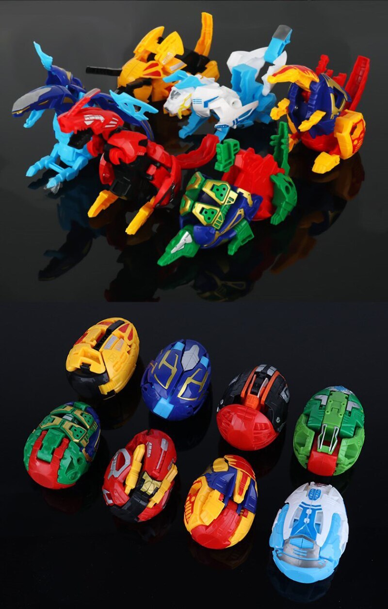 12-piece Dinosaur Transformer Collection Robot Transforming Toy Set