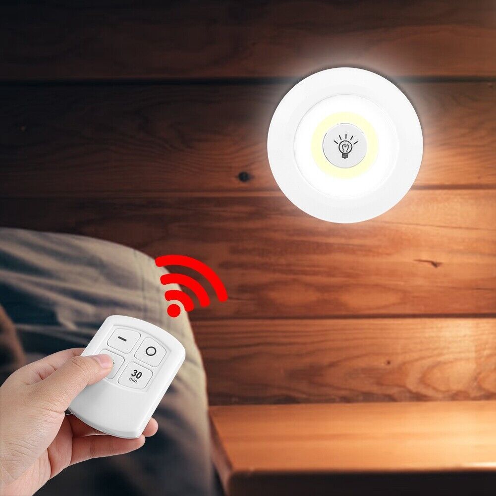 3 PC Set One Click Lights Remote & Touch Control Night Light Lamp