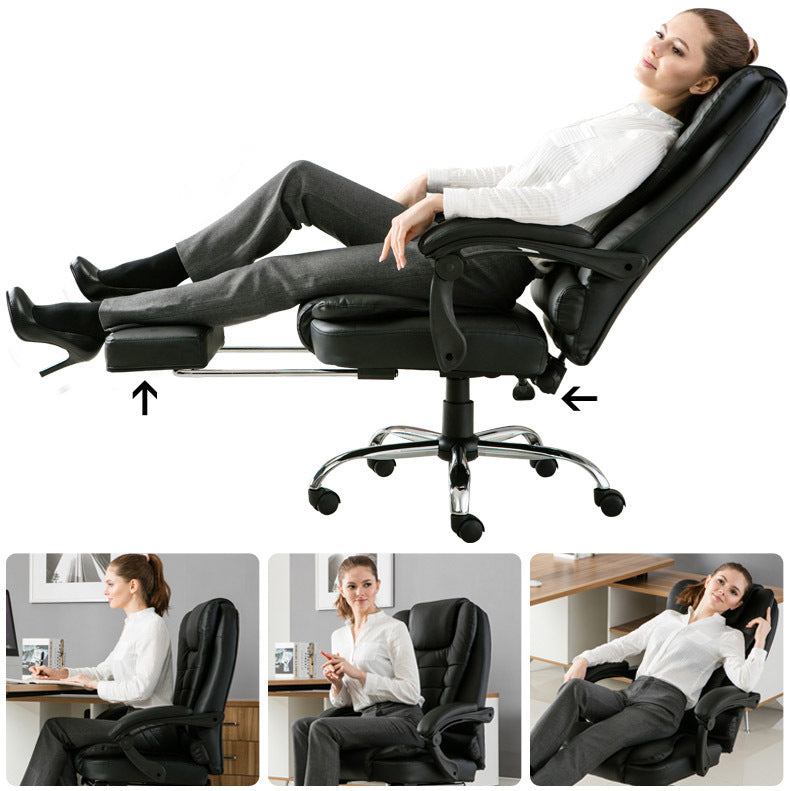 Apex Deluxe Executive Reclining Office Chair with Foot Rest