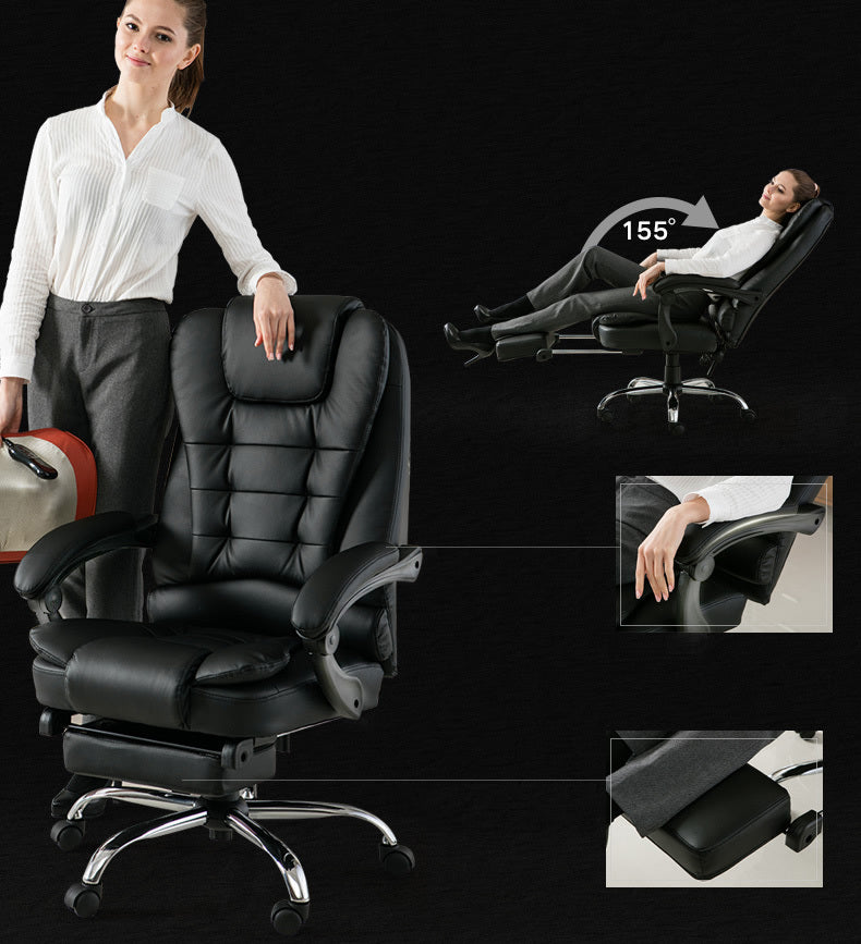 Apex Deluxe Executive Reclining Office Chair with Foot Rest