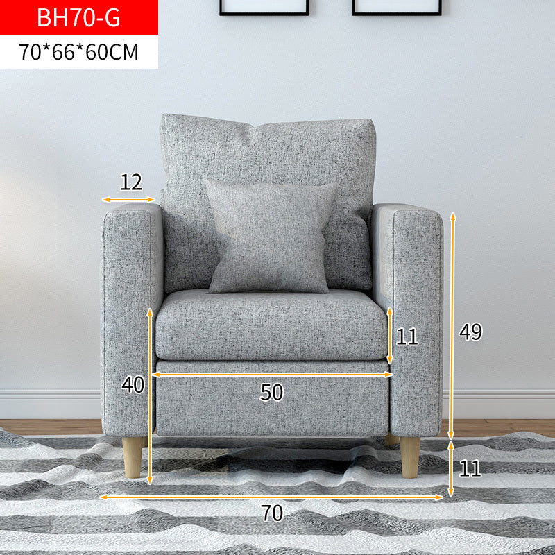 Paradise Sofa Lounge Single Seater Couch (Grey)