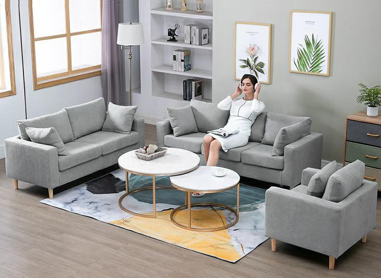 Paradise Sofa Lounge Single Seater Couch (Grey)