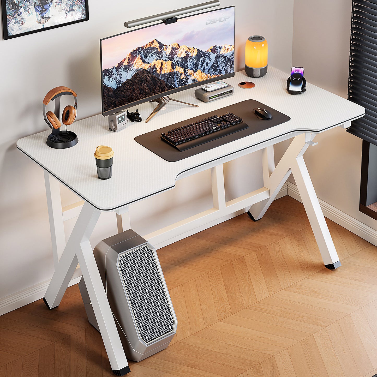 Large Vertex Modern Multifunctional Ergonomic Computer Desk