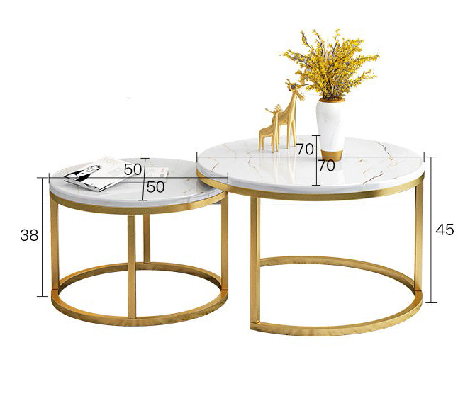 Synergy 2 In 1 Lush Marble Look Designer Coffee Table (Black)