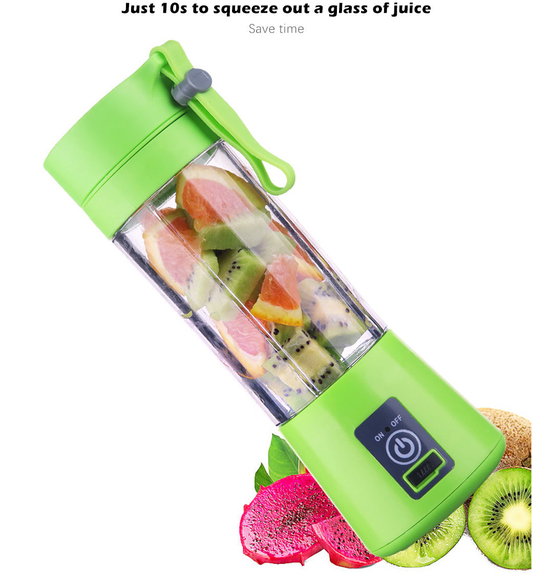 Portable Glass Juicer Blender Mini Mixer Smoothie Maker (Green)