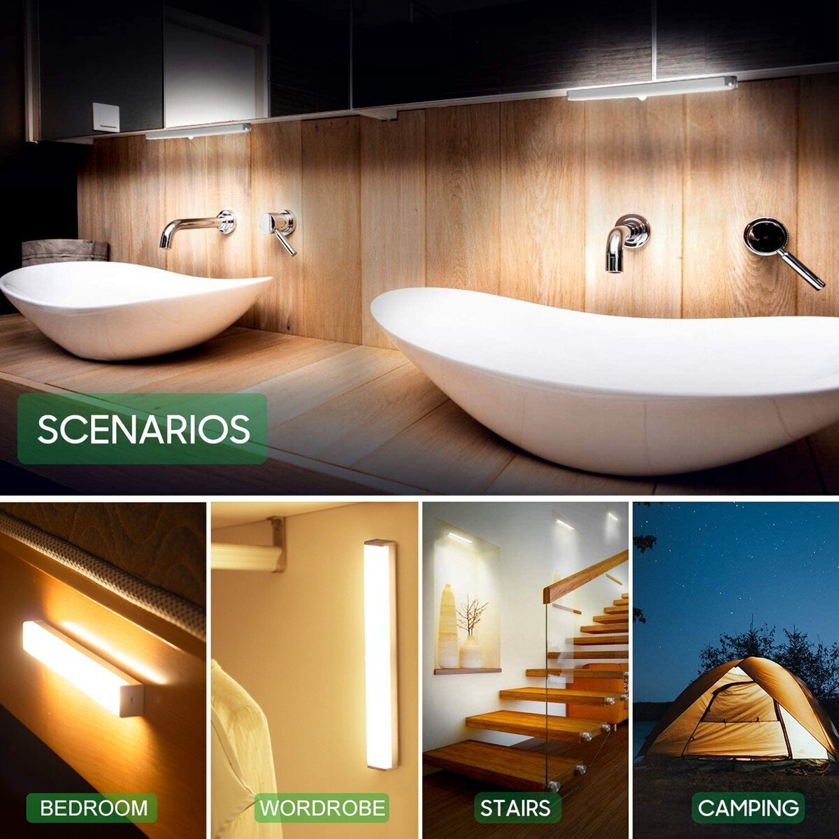 50cm Ultra Bright LED Wireless Motion Sensor Activated Night Light