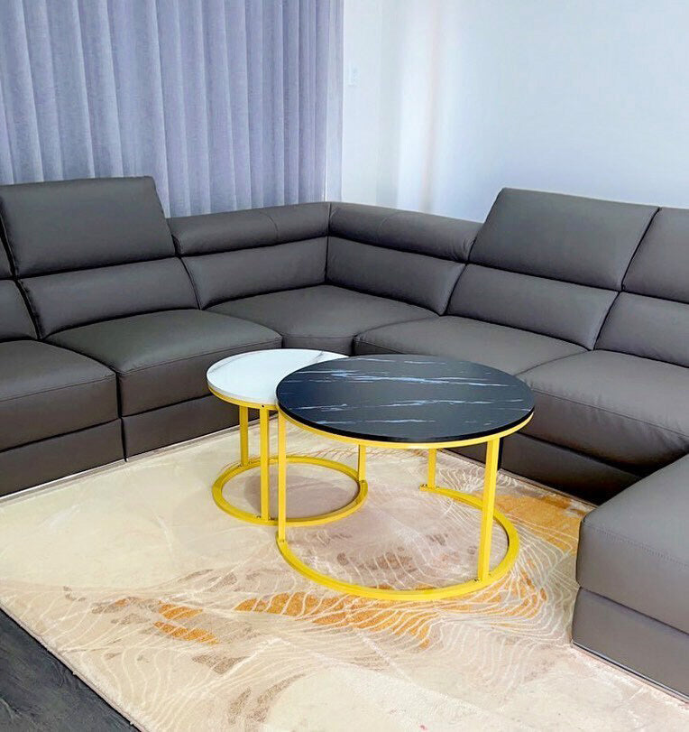 Synergy 2 In 1 Lush Marble Look Designer Coffee Table
