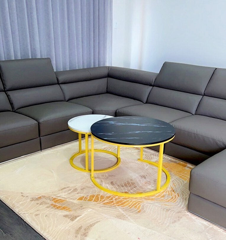 Synergy 2 In 1 Lush Marble Look Designer Coffee Table