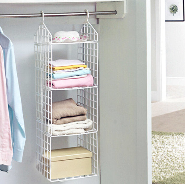 Expand Wardrobe Organizer 4 Shelf Closet Hanging Rack