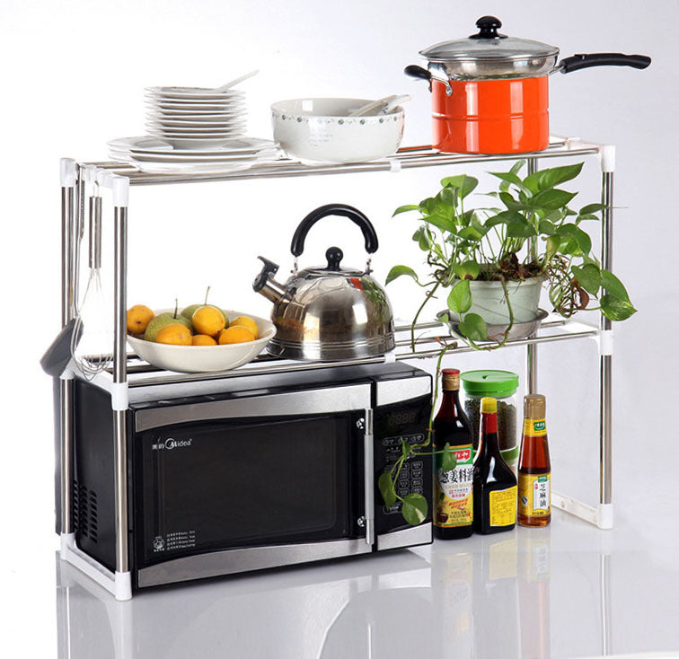 Steel Multipurpose Storage Shelf Kitchen Microwave Stand Cabinet