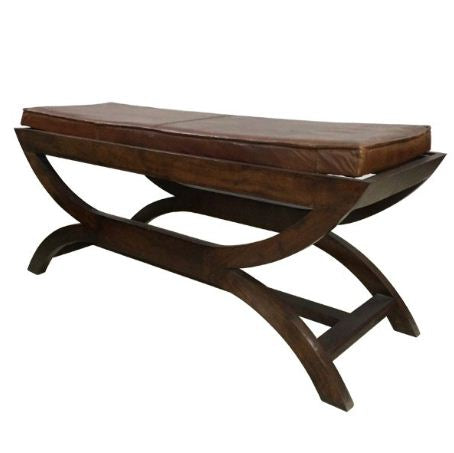LEATHER BENCH