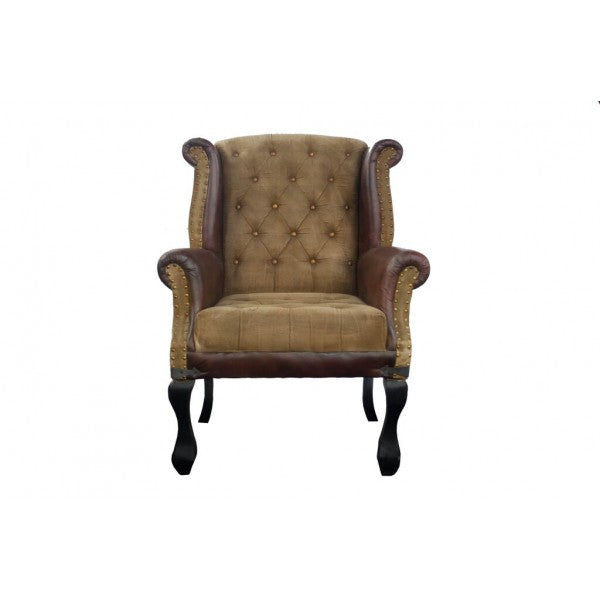 LEATHER CANVAS SOFA HANDMADE