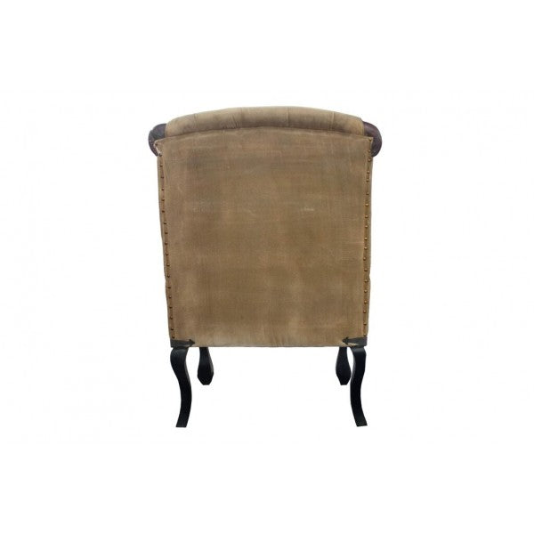 LEATHER CANVAS SOFA HANDMADE