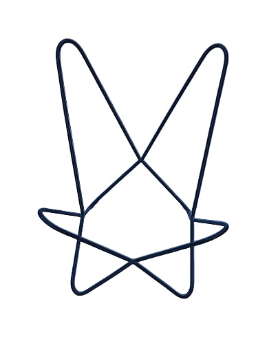 Trendy Butterfly Geniune Hide Chair with solid all welded metal frame
