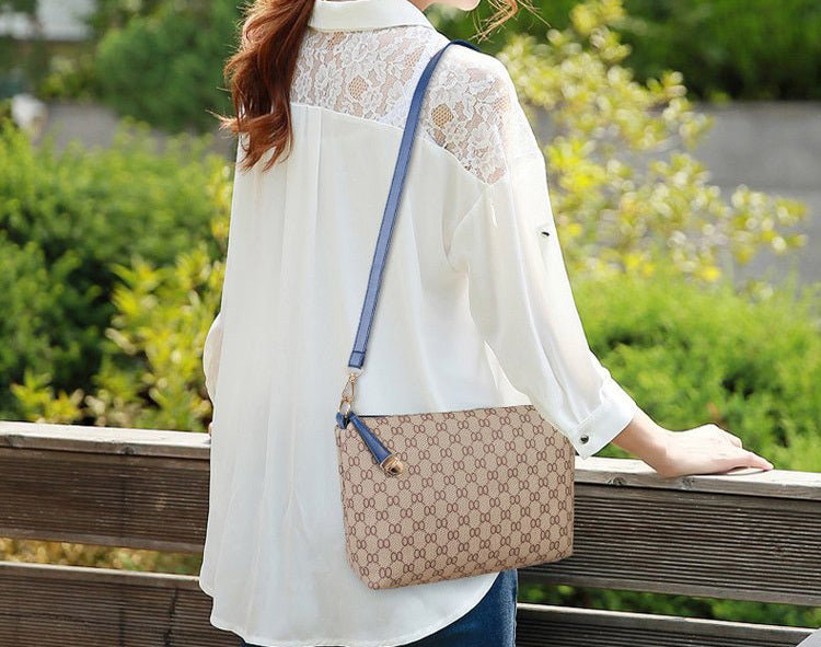 6 Pieces Designer Handbag Set Tote Shoulder Bag Clutch Purse Coin Wallet