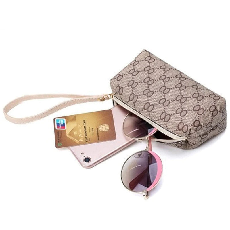 6 Pieces Designer Handbag Set Tote Shoulder Bag Clutch Purse Coin Wallet