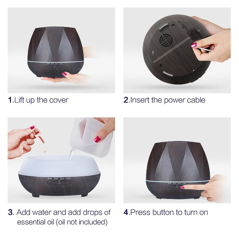 Multifunction Humidifier Diffuser with LCD and Remote Control