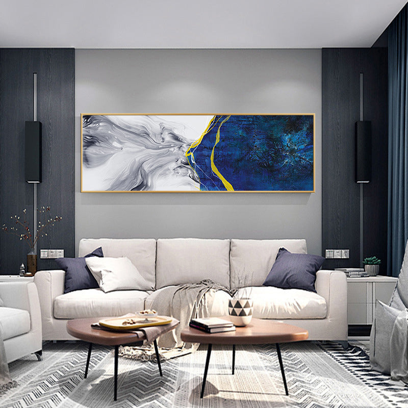 Abstract Wall Art Framed Long Canvas Painting - 100cm x 30cm