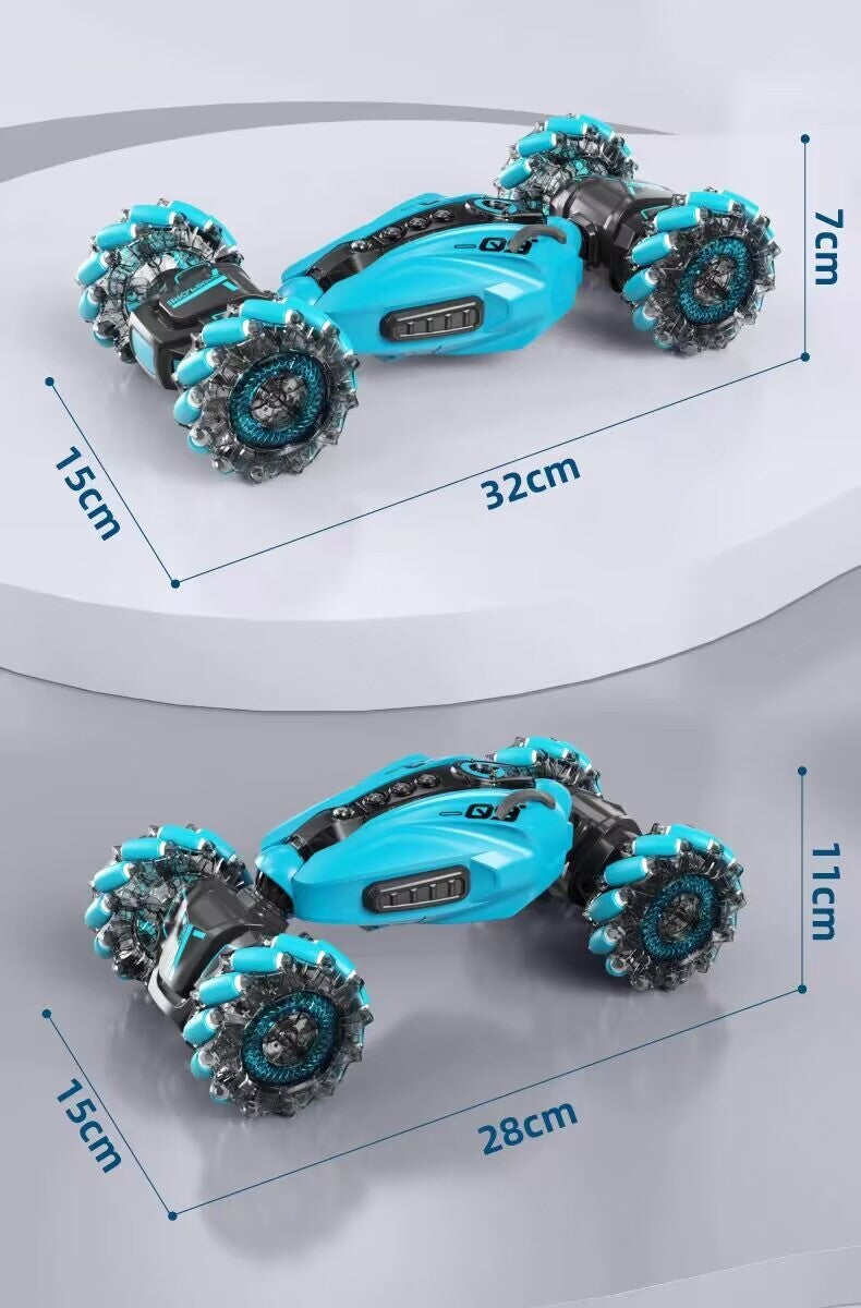 RC Hand Gesture Remote Control 4WD Mist Twister Stunt Car (Blue)