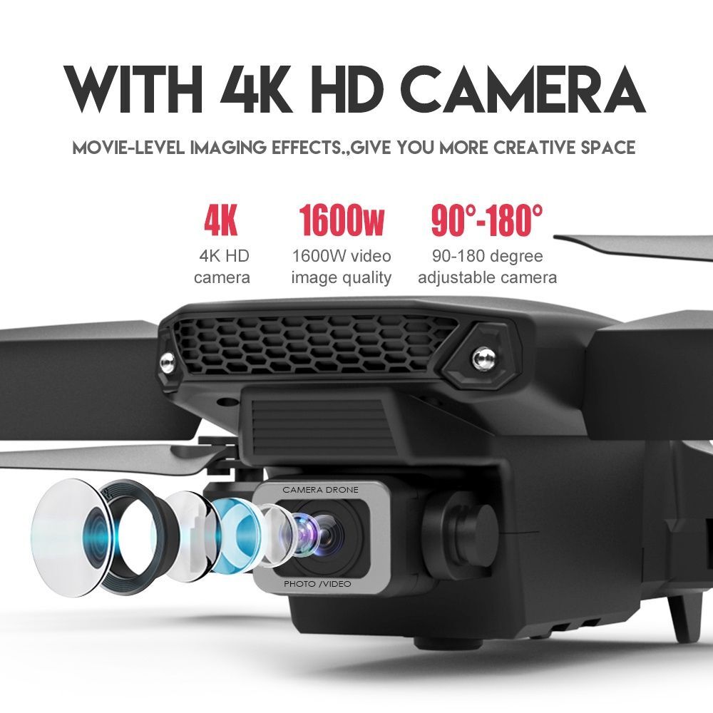 4K HD Dual Camera Dual Battery Wide-angle Quadcopter Remote Control Drone