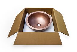 Hammered Polished Copper Antique Handbasin