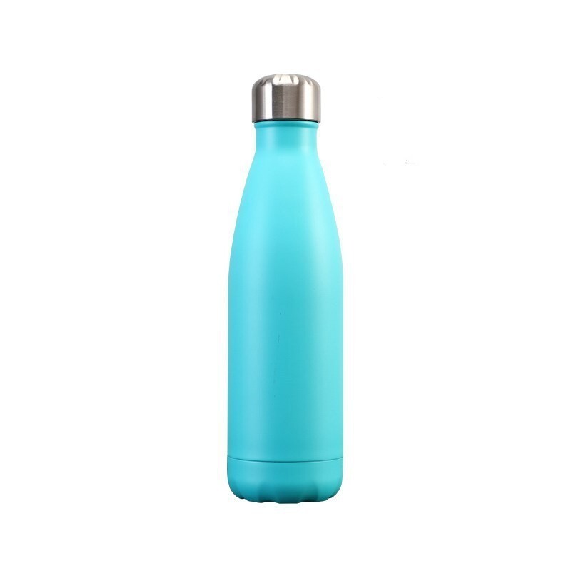 Stainless Steel Vacuum Insulated Sports Water Bottle Thermal Flask (Aqua)