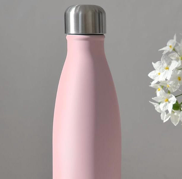 750ml Large Stainless Steel Vacuum Insulated Sports Water Bottle Thermal Flask (Pink)