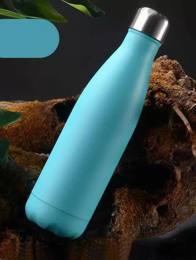 750ml Large Stainless Steel Vacuum Insulated Sports Water Bottle Thermal Flask (Sea Blue)