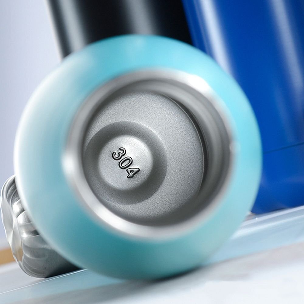 750ml Large Stainless Steel Vacuum Insulated Sports Water Bottle Thermal Flask (Sea Blue)