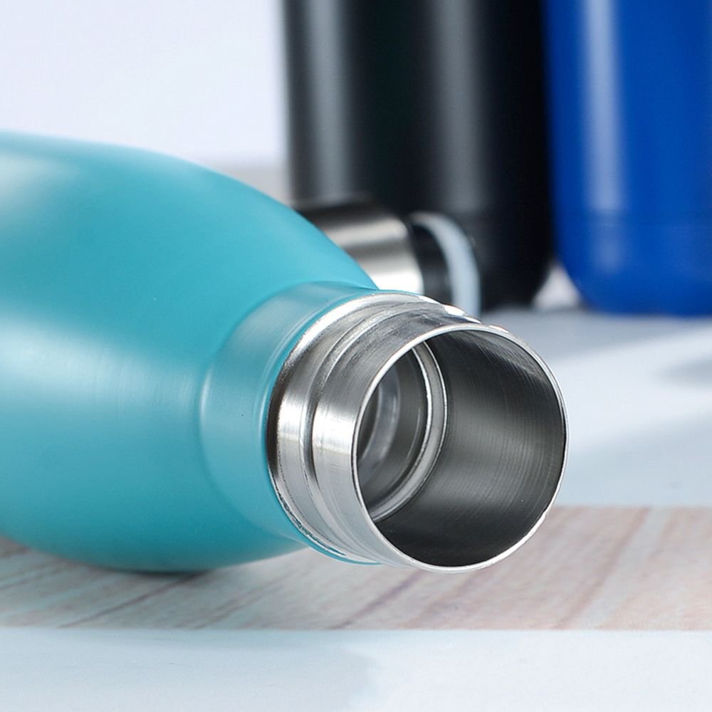 750ml Large Stainless Steel Vacuum Insulated Sports Water Bottle Thermal Flask (Sea Blue)