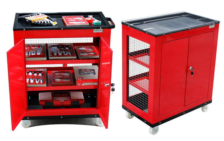 Large Lockable Toolbox Cabinet Tool Trolley