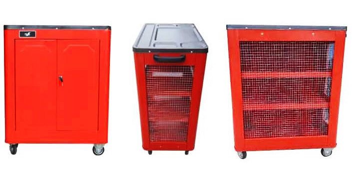 Large Lockable Toolbox Cabinet Tool Trolley