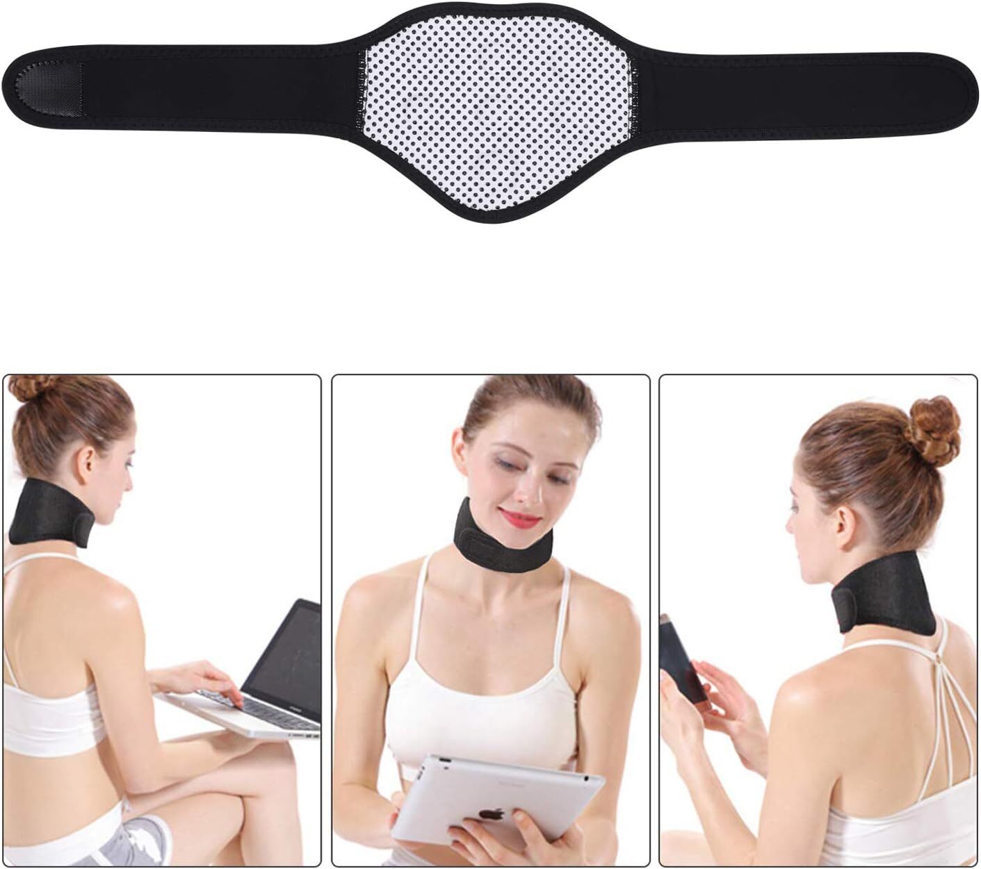 Advanced Self-heating Magnetic Neoprene Neck Support Brace Therapy Wrap