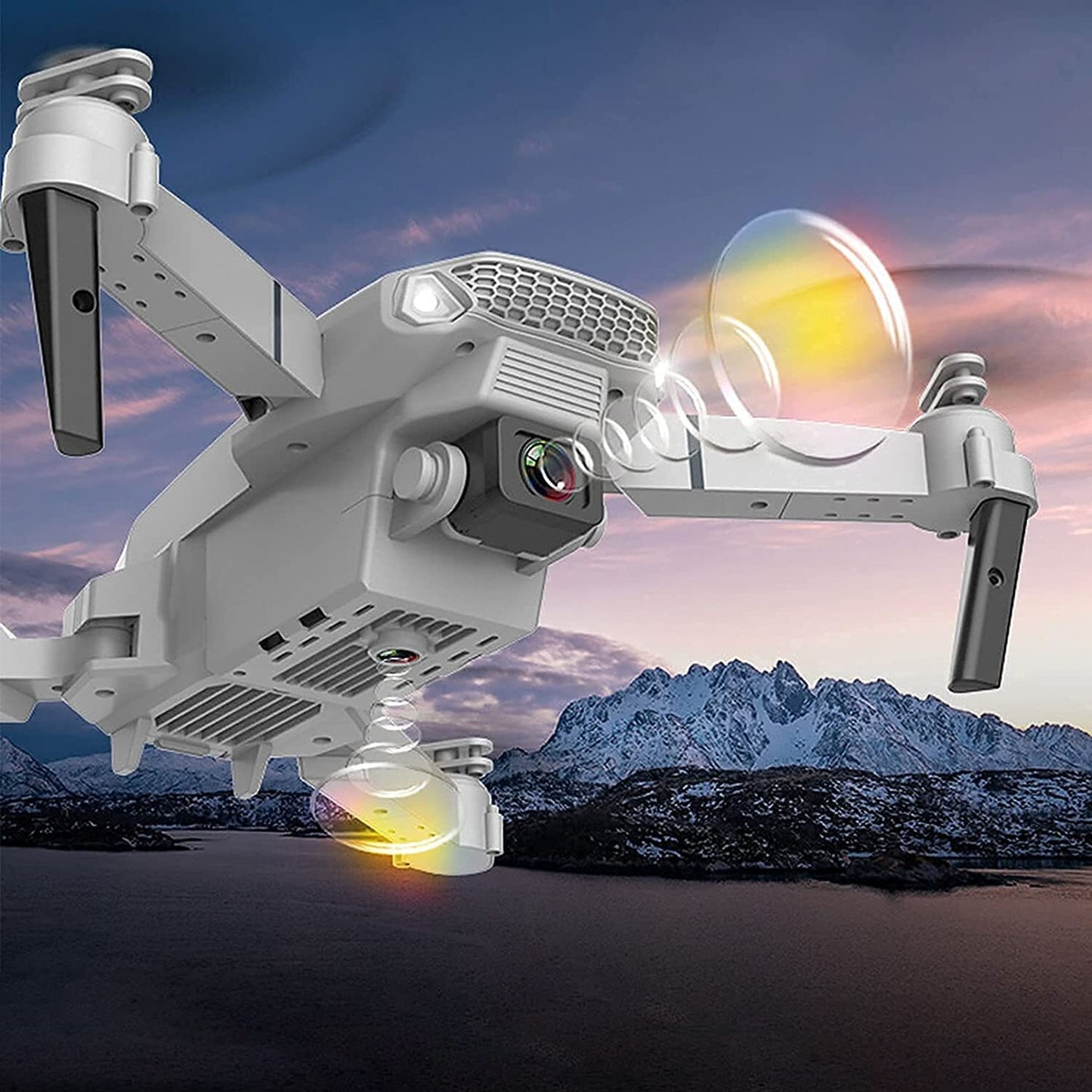 4K HD Wide-angle Quadcopter Remote Control Drone with Camera White