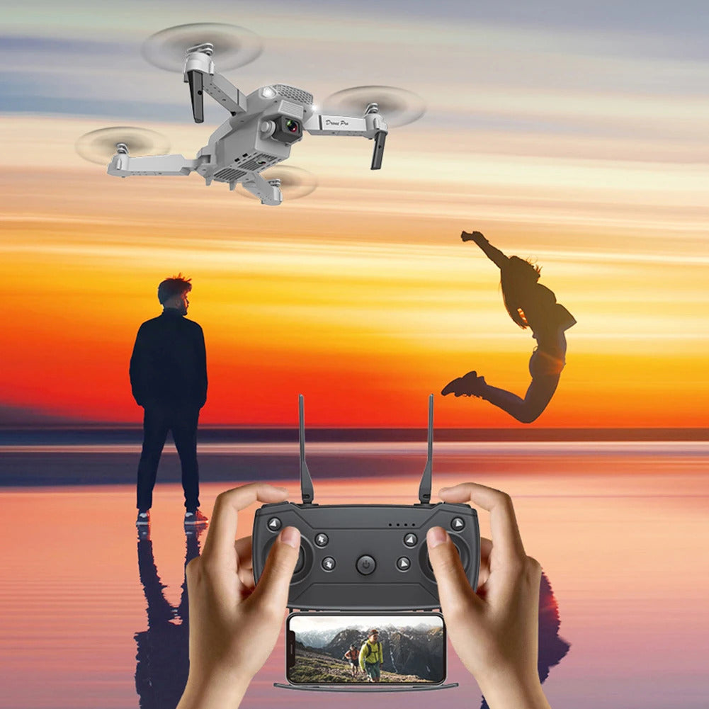 4K HD Wide-angle Quadcopter Remote Control Drone with Camera White