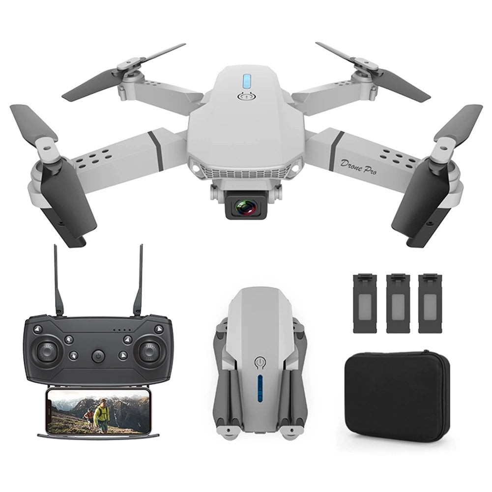 4K HD Wide-angle Quadcopter Remote Control Drone with Camera White