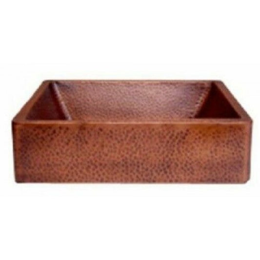 HAND-HAMMERED ANTIQUE COPPER HANDBASIN
